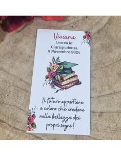 Idee per segnaposti laurea in cartoncino personalizzato