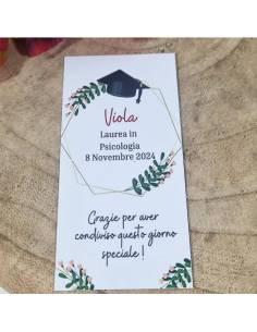 Segnaposto fai da te per laurea cornice esagonale per ragazza