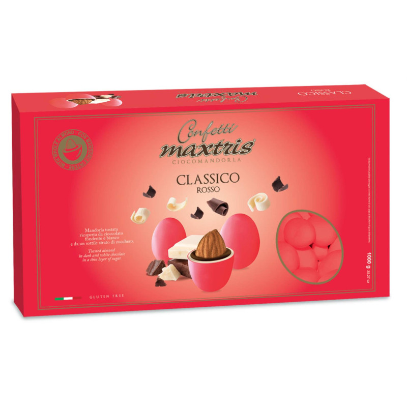 Confetti laurea triennale ciocomandorla Maxtris classico rosso