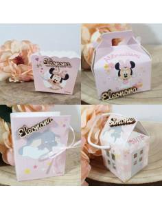 Portaconfetti Nascita bimba Dumbo Topolina nome personalizzato