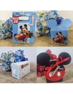 Portaconfetti scatolina personalizzata Nascita bimbo topolino Mickey Mouse