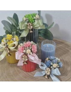 Candele personalizzate Comunione bomboniere femmina confezionate