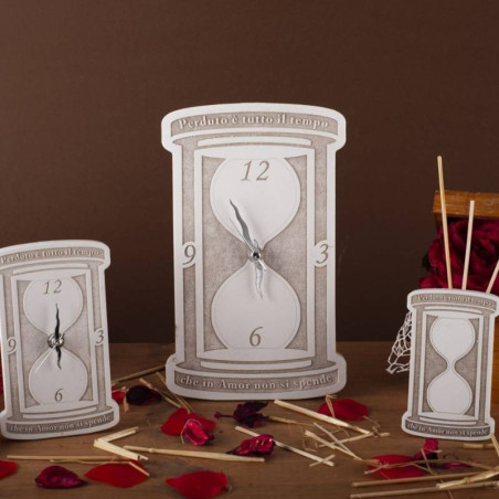 Angie Bomboniere utili Linea Acero clessidra