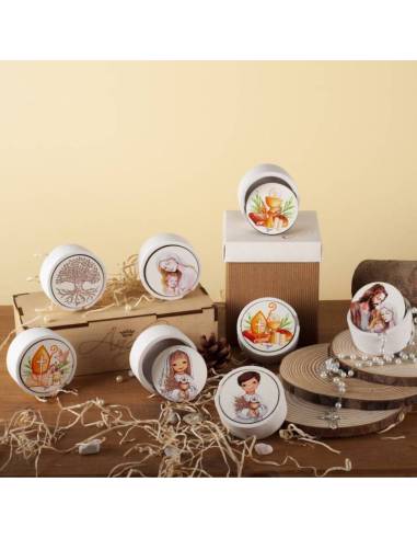 Angie bomboniere Linea Alloro scatola portarosario