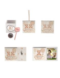 Angie bomboniere Linea Bamboo Battesimo personalizzate orsetti