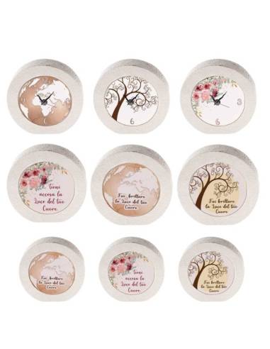 Angie bomboniere Linea Lux Matrimonio lampade e orologi