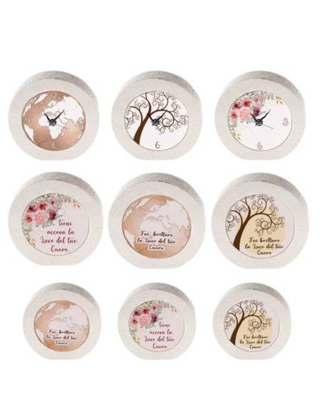 Angie bomboniere Linea Lux Matrimonio lampade e orologi