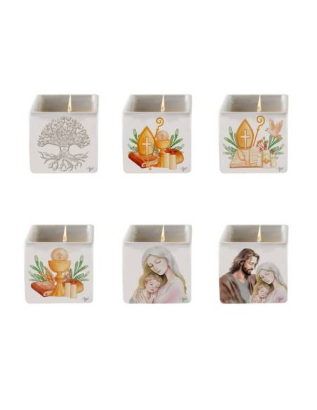 Angie bomboniere Linea Mogano candele profumate icone sacre