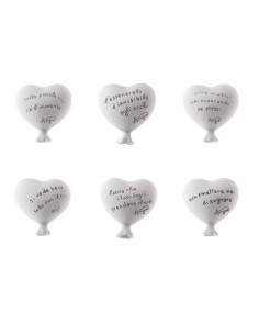 Angie bomboniere Linea Palloncini calamite cuori con frase
