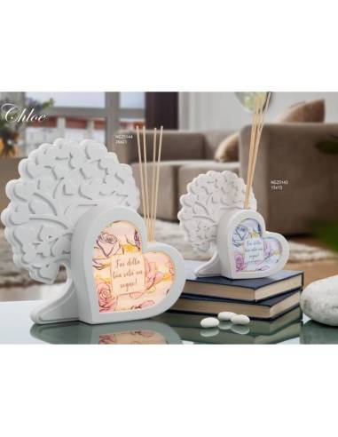 Dolcicose bomboniere Linea Chloe albero della vita diffusore ambiente rose colorate