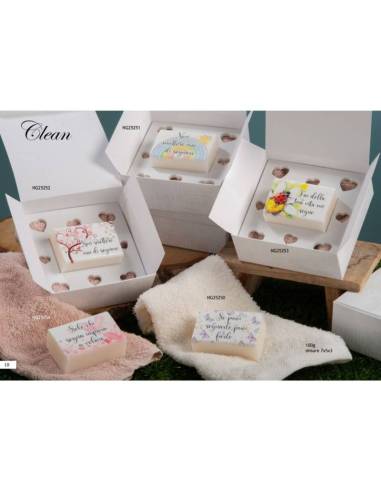 Dolcicose bomboniere Linea Clean saponette profumate rettangolari