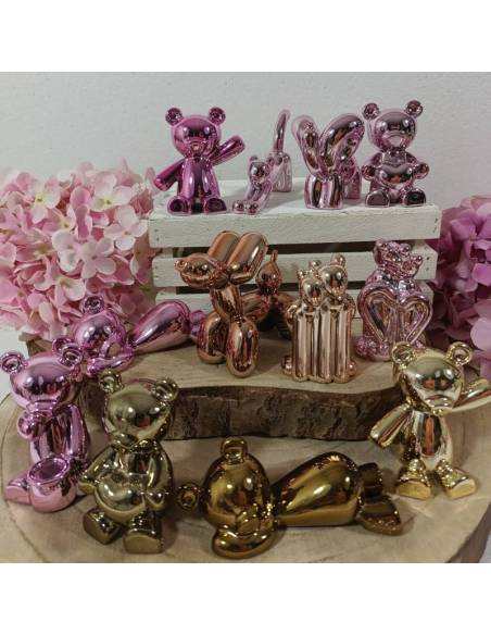 Bomboniere in ceramica statuine animaletti palloncini misti