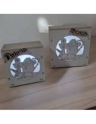 Bomboniere Comunione e Cresima lampade in legno