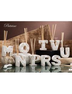 Dolcicose bomboniere Linea Pietrine diffusori ambiente lettere decoro floreale