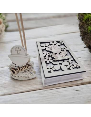 Bomboniere Comunione Vangelo e profumatore a set