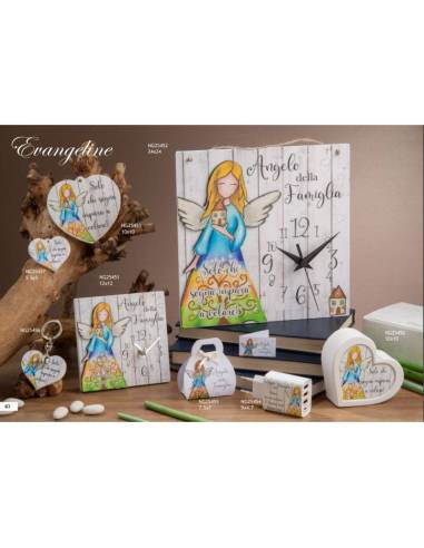 Dolcicose bomboniere Linea Evangeline angioletto con frase