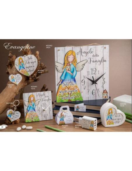 Dolcicose bomboniere Linea Evangeline angioletto con frase