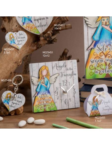 Dolcicose bomboniere Linea Evangeline cuori angioletto con frase