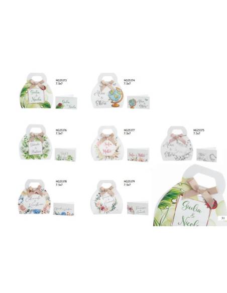 Dolcicose bomboniere Linea Bag Matrimonio scatole porta confetti personalizzate