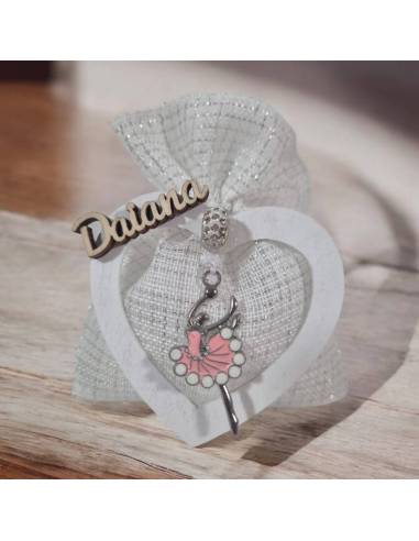 Sacchetti bomboniere Ballerina personalizzati con nome