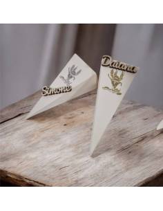 Scatoline portaconfetti Comunione cono Eucarestia oro o argento