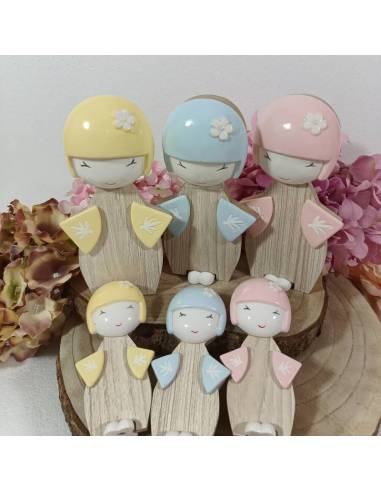 Bomboniere torta giapponesina geisha magnete per nascita battesimo compleanno bimba comunione cresima