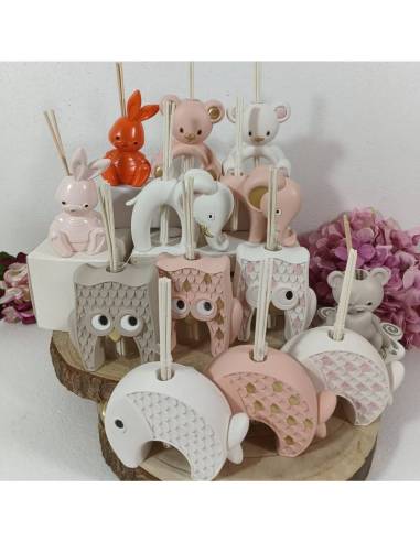 Bomboniere Battesimo bimba profumatori ambiente animali