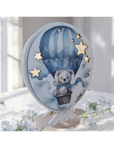 Bomboniere Battesimo orsetto lampada palloncino
