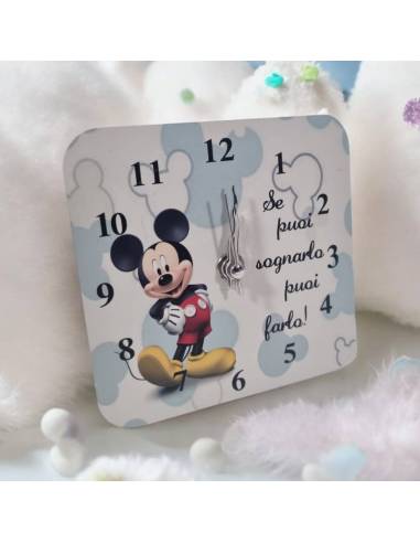 Bomboniere Battesimo orologio in legno