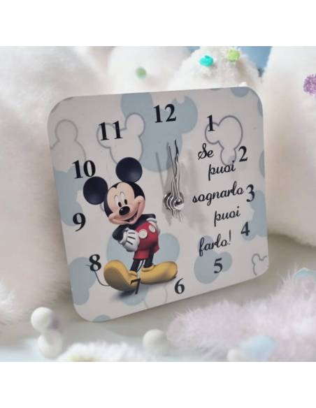 Bomboniere Battesimo orologio in legno