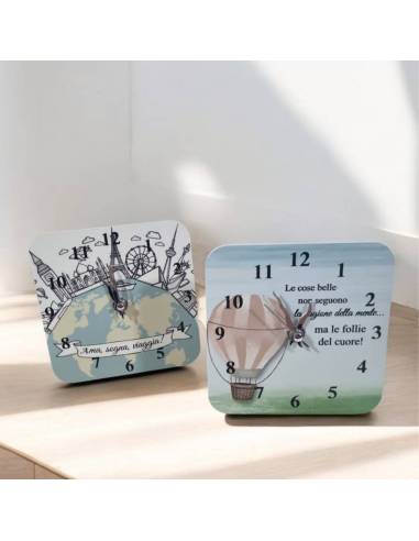 Orologio Made in Italy bomboniere tema viaggio