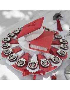 Torta bomboniere Laurea calamite magnetiche tocco simbolo radiologia