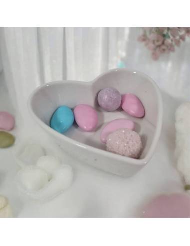 Bomboniere Matrimonio ciotola a cuore in ceramica bianca