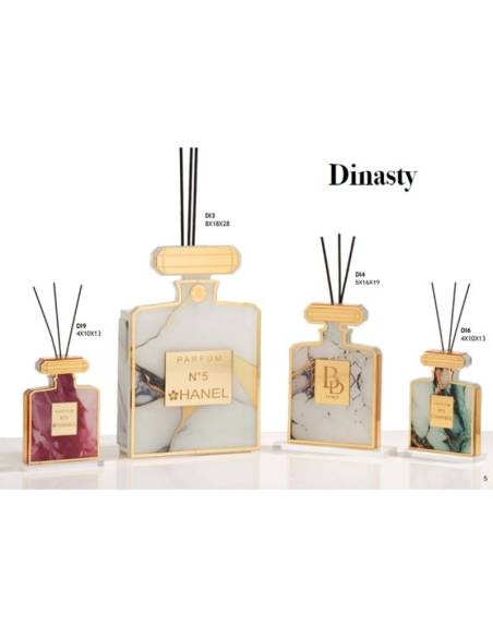 Buba Design bomboniere linea Dinasty diffusori ambiente bottiglie