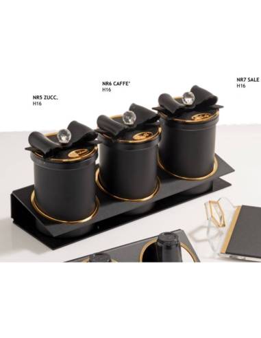 Buba Design bomboniere utili Linea Noir barattoli