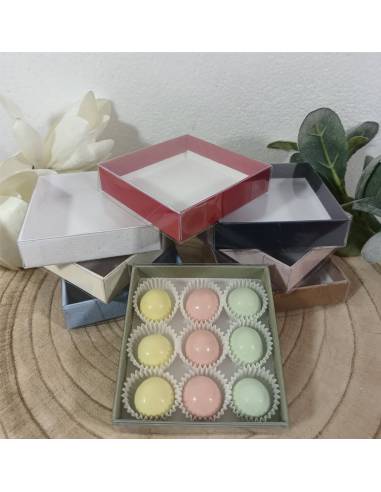 Scatole degustazione confetti quadrate 8*8*2 cm