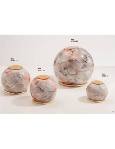 Bomboniere Buba Design Linea Nuance Lampade luce led sfere effetto marmo