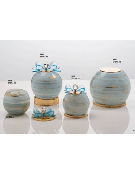 Buba Design bomboniere Linea Classique candela e lampade celesti e dorate