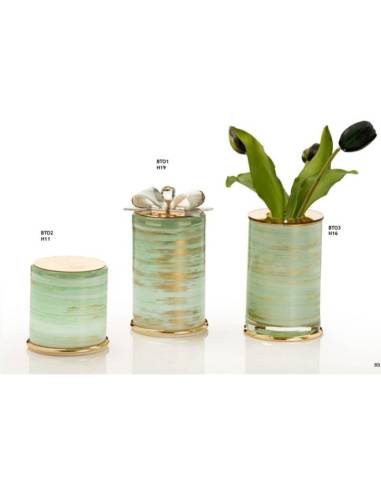 Buba Design bomboniere Linea Classique moderne verdi e dorate