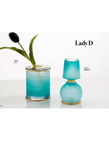 Bomboniere Buba Design Linea Lady D Vaso moderno e lampada led elegante