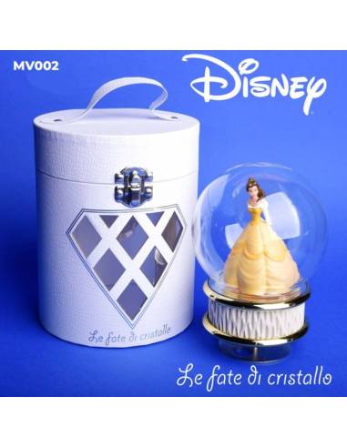 Bomboniere Le Fate Di Cristallo Linea Disney carillon principessa la bella e la bestia