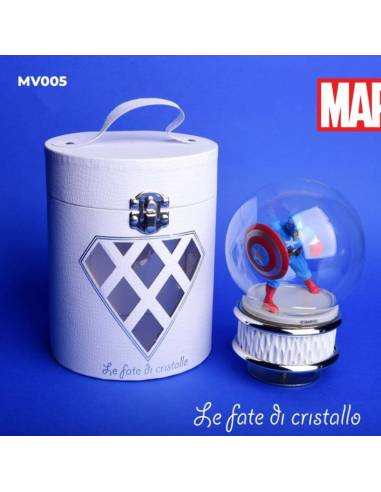 Le Fate Di Cristallo bomboniere Linea Marvel carillon Capitan America
