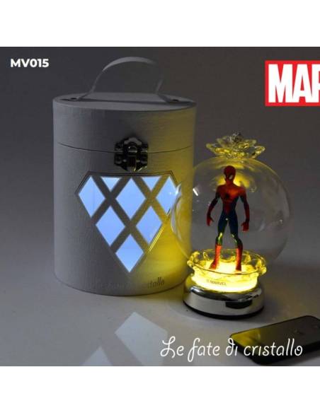 Le Fate Di Cristallo bomboniere lampade led Linea Marvel supereroi spiderman