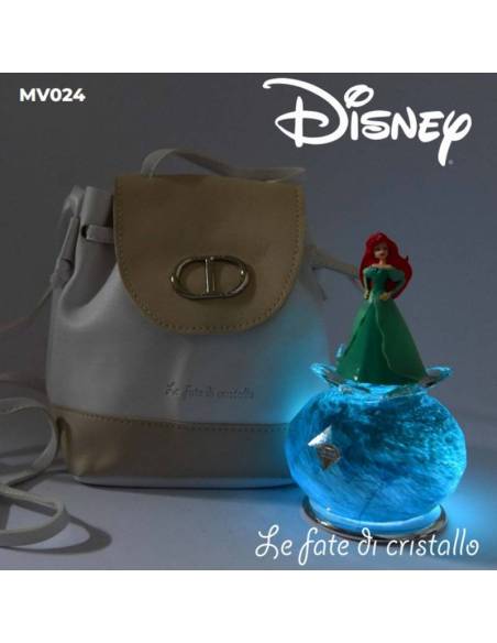 Bomboniere Le Fate Di Cristallo Linea Disney sfera lampada led principessa Ariel