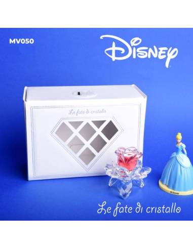 Le Fate Di Cristallo bomboniere Linea Disney rosa cristallo principessa Cenerentola