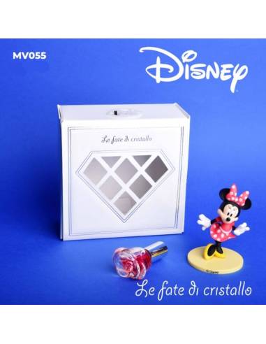 Bomboniere Le Fate Di Cristallo Linea Disney statuina topolina boccetta profumo rosa