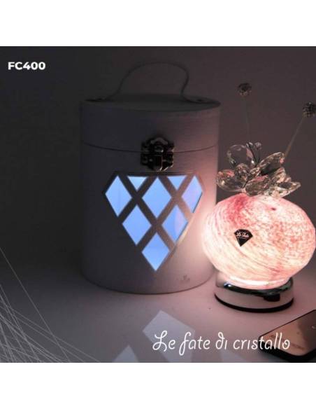 Le Fate Di Cristallo bomboniere profumatori sfera lampada luce led elegante