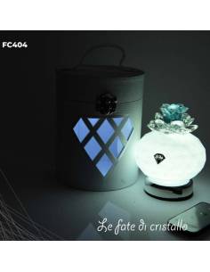 Le Fate Di Cristallo bomboniere lampade luci led boccetta profumo fiore