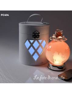 Bomboniere Le Fate Di Cristallo lampade led mappamondo boccetta profumo fiore