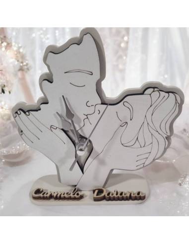 Bomboniere matrimonio utili il Bacio orologio personalizzato